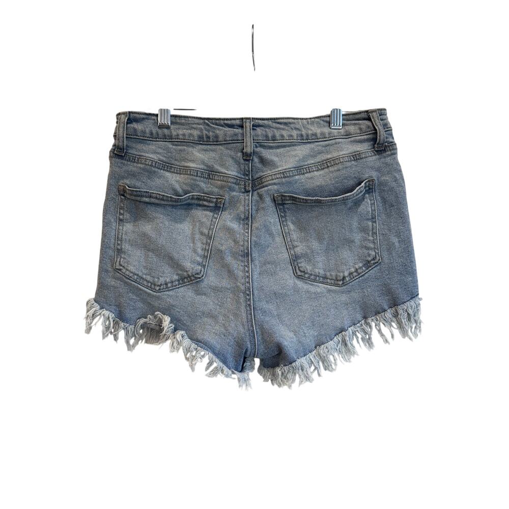 Re/Generation by One Teaspoon High Rise Distressed Denim Shorts Sz 11/30 summer - Picture 2 of 6